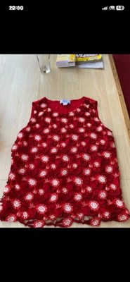 Alba Moda Damen T Shirt Tunika Träger Top Rot Gr 38