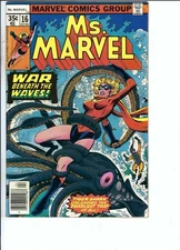 Ms Marvel #16 1st Cameo of Mystique Tiger Shark Namorita (Apr 1978 Marvel) Fine