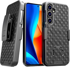 For Samsung Galaxy S24 Case with Belt Clip Holster - Kickstand Protection Cover