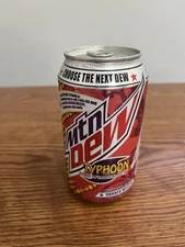 2010 Mountain Dew Typhoon Dewmocracy Full Unopened 12oz Can Discontinued Rare