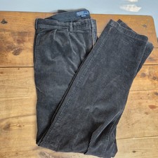 Vintage Polo Ralph Lauren Andrew Pant Corduroy Brown 38x38 Pleated Straight Leg