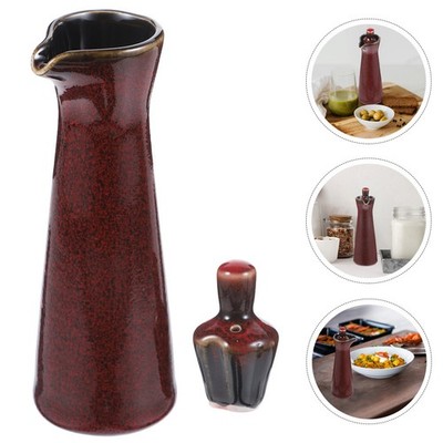  Japanese Soy Sauce Dispenser Oil Ceramic Vinegar Bottle for Olive