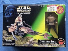Speeder Bike Luke Skywalker in Endor Gear STAR WARS POWER OF THE FORCE Kenner
