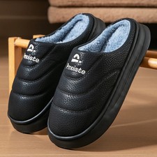 Men's EVA Memory Foam Winter House Slippers Plush Shoe Flip flop Slide Gift