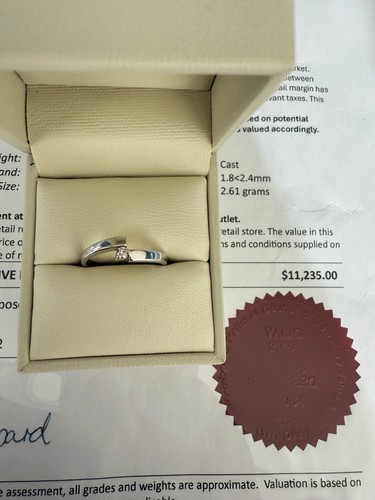 RRP $11,235 Rare Pink Diamond Ring