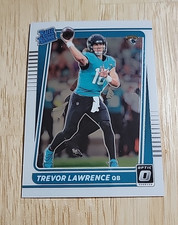 2021 Donruss Optic TREVOR LAWRENCE Rated Rookie Card RC #201 Jacksonville Jaguar. rookie card picture