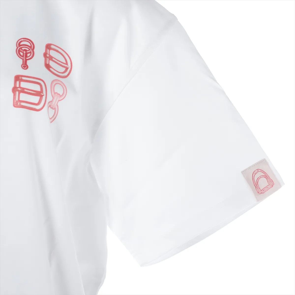 Hermès 26 years Cotton T-shirt 42 Ladies' White  6H4622DC image 3