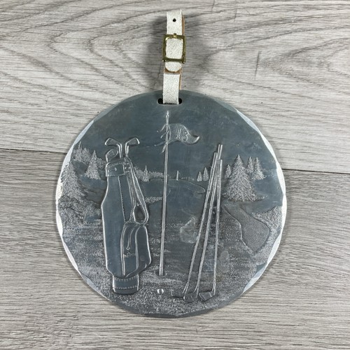 Wendell August Forge 1999 Golf Bag Mini Plate Trinket Tray Ornament