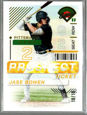 2024 Panini Prospect Edition Gold #7 Jase Bowen /10 