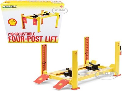 ADJUSTABLE FOUR POST LIFT ''SHELL'' #2 FOR 1/18 DIECAST MODELS BY GREENLIGHT 13583