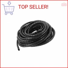 Spiral Cable Wrap - 20 Ft 1/2" Spiral Wire Wrap Cord Covers Bundle Sleeve Hose f