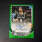 2025-26 Bowman Chrome Stephon Castle Green Geometric Refractor Auto /99 #BCA-SC