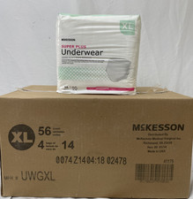 McKesson Adult Disposable Pull On Underwear Diapers XL Moderate 4 Pack 56 Count