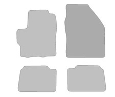 Fußmatten passend für Toyota Yaris Hybrid Typ P21, PA1, PH1 (Baujahr 2020 - aktu