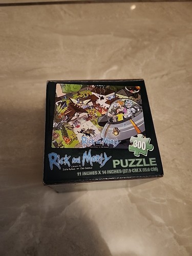 Rick and Morty Puzzle 300 Pieces 11"x14" Adult Swim Justin Roiland Dan Harmon