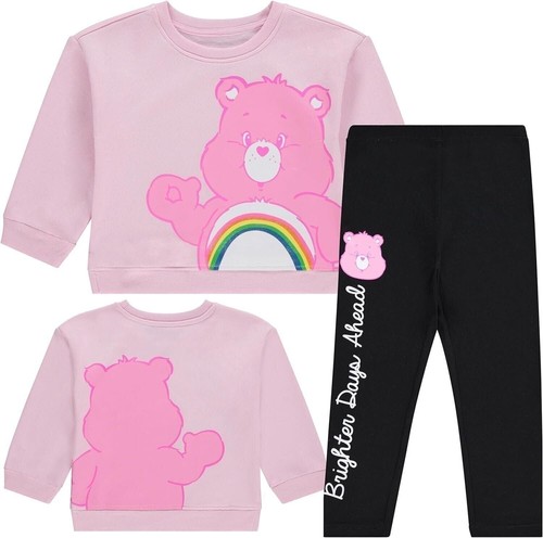 Care Bears Girls Cheer Bear Sweatshirt & Legging 2-piece Bundle Set - Picture 2 of 14