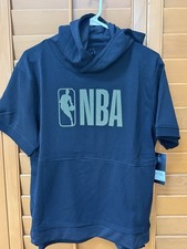 NBA Boys Size XL 18-20 Black Short Sleeve Hoodie NWT Retail 55