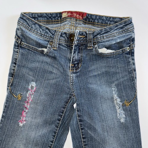 Apple Bottom Jeans Damen Skinny Y2K Vintage Stretch 90er Pink Trend Größe 1/2 - Bild 8 von 19