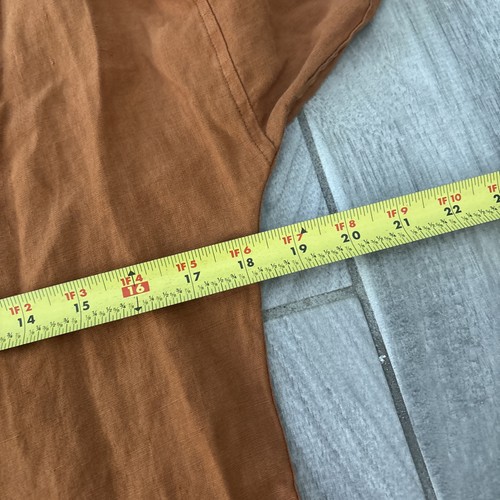 Mono retrógrado Outerknown en naranja rústico para mujer talla XS 100 % lino nuevo con etiquetas - Imagen 6 de 10