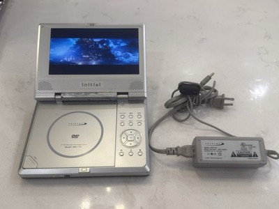 Initial IDM-1731 Portable DVD Player Silver with AC Charger - Tested and Works