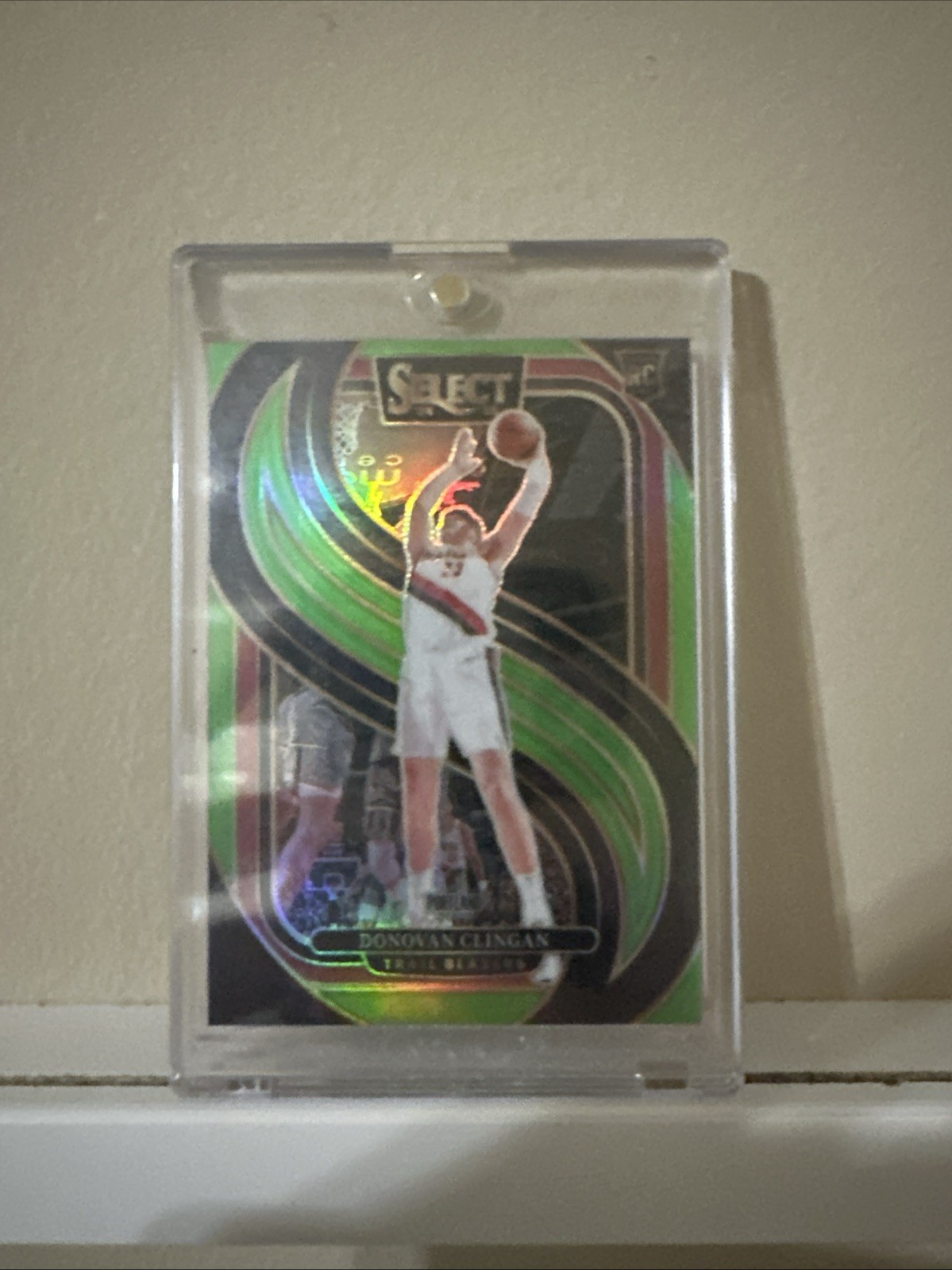 2024-25 Panini Select - Premier Level Donovan Clingan #199 Neon Green Prizm /75