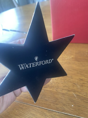 Waterford Crystal Co Silver Star Ornament Stand with Box 142173 NEW - Picture 5 of 6