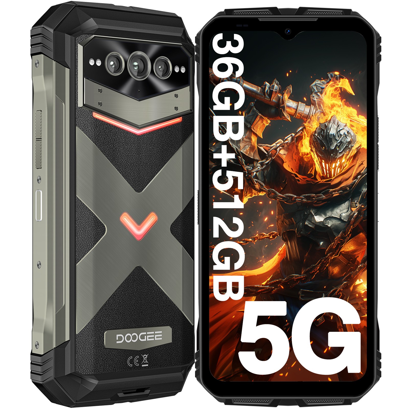 DOOGEE V MAX Plus 5G Rugged Smartphone 22000mAh 36GB+512GB C