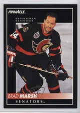 1992-93 Pinnacle Canadian Brad Marsh #378 0a4