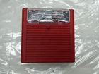 ? NEW DEMO! Cooper Wheelock AS-24MCW-FR Horn Strobe Red Wall 24VDC Fire Alarm