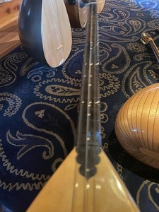 Carved Mulberry Inlaid neck Baglama Saz