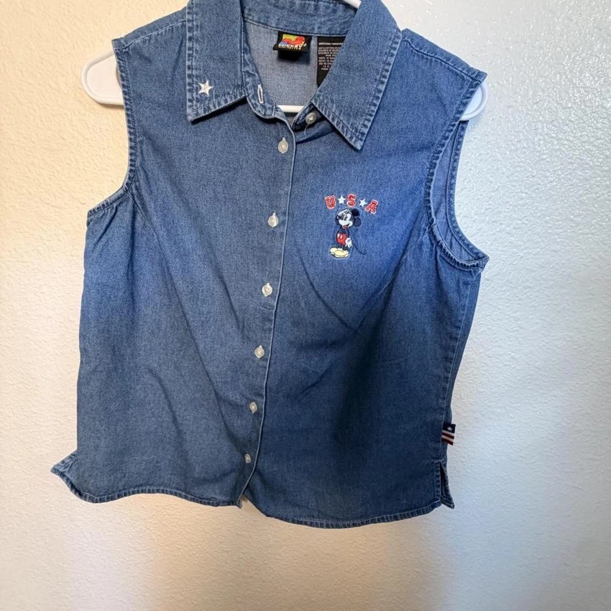 Disney Denim Vests for Women for sale | eBay