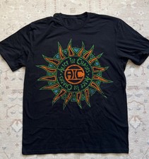 Rare Alice In Chains Sun Logo T-shirt, Unisex Black Cotton T-shirt, Size S-5XL