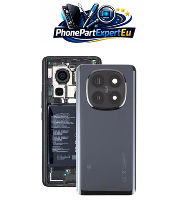 OEM Back Case Cover for Xiaomi Redmi Note 14 Pro+ 5G with Lens Cover Black