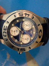 military style men's technomarine sport reef Chrono watch good condition working