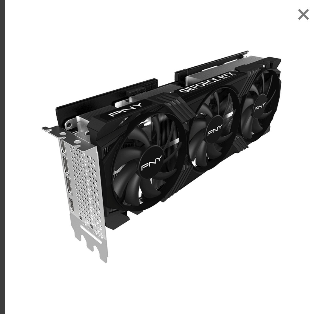PNY GeForce RTX 4070Ti 12GB GDDR6X 激安 PNY GeForce RTX™ 4070 Ti SUPER 16GB VERTO™ Overclocked