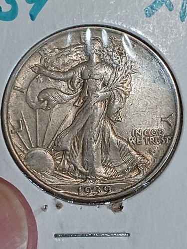 1939 Walking Liberty Half Dollar (XF+ & Attractive) - Picture 4 of 12