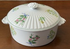 Shafford Vintage Herbs And Bouquet Casserole Dish; Retired