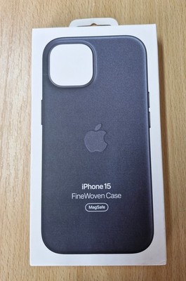 Original Apple iPhone 15 FineWoven Case mit MagSafe - Schwarz