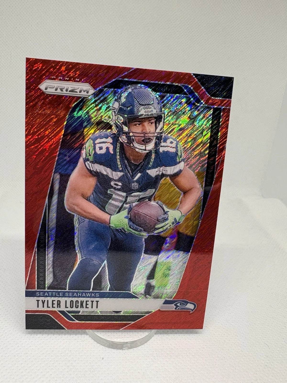 2024 Panini Prizm - Tyler Lockett #262 Red Shimmer Prizm /35 Bookend 35/35