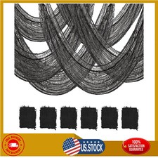 6 Pack Halloween Creepy Cloth 30x72 Inch Halloween Decor - Black