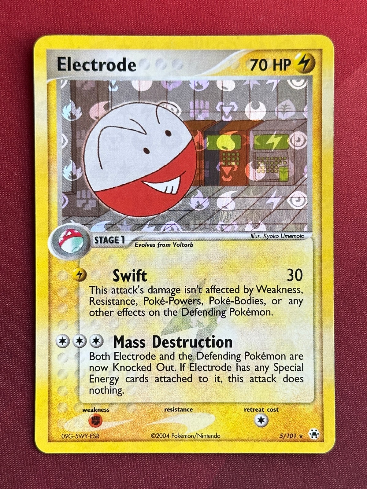 ELECTRODE 5/101 EX Hidden Legends REVERSE HOLO rare Pokemon TCG card NM+ CLEAN!