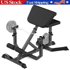 2in1 Roman Chair & Preacher Curl Bench ,Multi-Function Heavy-Duty Hyperextension