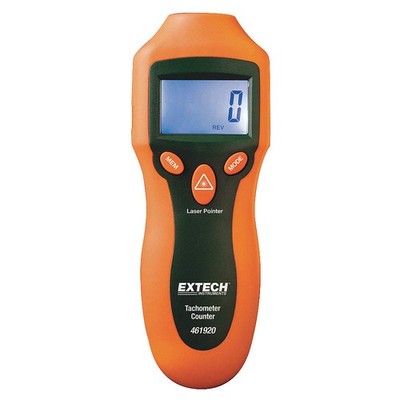 EXTECH 461920 Laser Tachometer, +/-0.05% RPM Acc, LCD 1TZP5