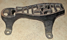 Vintage Cast Iron Shoe Shine Stand Foot Rest Or Boot Scraper Star Design 7  
