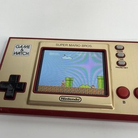 Nintendo Game & Watch Super Mario Bros Handheld Console Clock - Tested