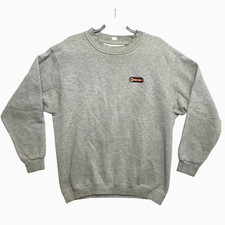 Nike Sweatshirt Mens M Gray Made in USA Embroidered Pullover Y2K