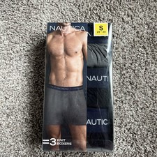 Nautica Men s 3-Pack Knit Boxers Size:SMALL