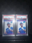 Two 1989 Donruss Ken Griffey Jr #33 Rated Rookie Seattle Mariners PSA 8 NM