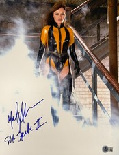 Malin Akerman Signed 11x14 Metallic Photo Silk Spectre Watchmen Beckett Witness