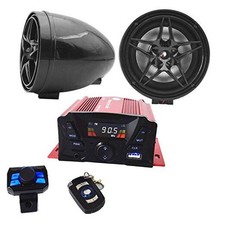 XYC 12V Motorcycle Waterproof FM USB 4 Channel 3 Inch UTV ATV Bluetooth